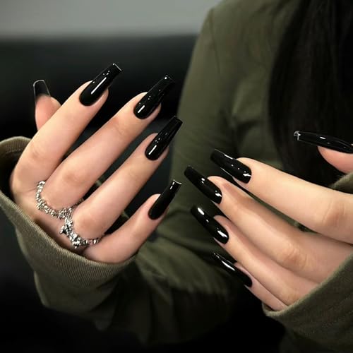 DouborQ Mysterious Black Nail Polish Air Dry Long-Lasting Varnish 10ml