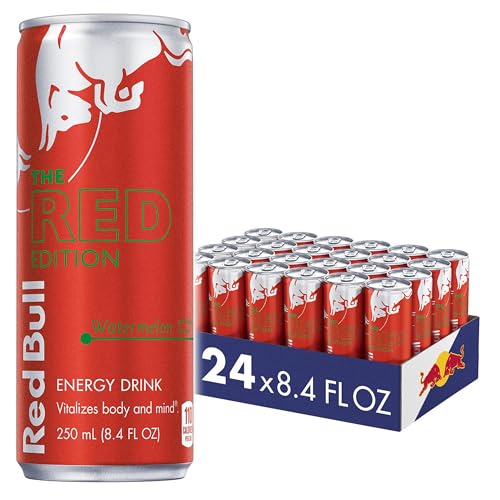 Red Bull Red Edition Watermelon Energy Drink - 24 Pack (8.4 fl oz)