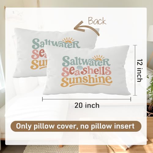 Saltwater Seashells Sunshine 12x20 Decorative Pillow Cover
