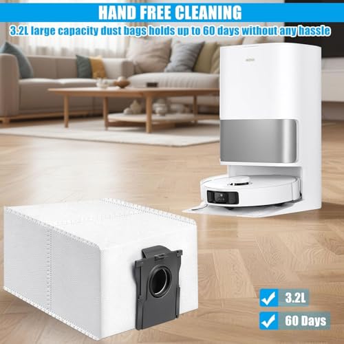 6 Pack Dust Bags for Mova P10 Pro Ultra & S20 Ultra Vacuum