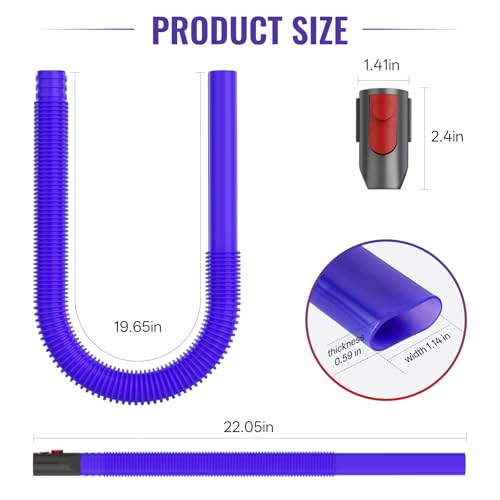Dryer Vent Vacuum Hose Tool - Flexible Lint Remover Attachment
