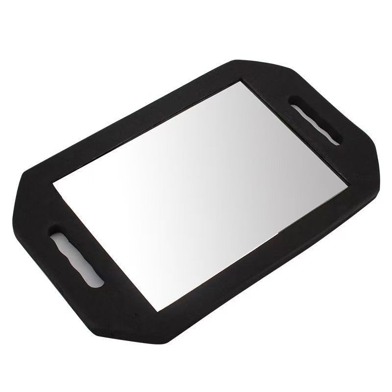 STRAMIOR Professional Barber Hand Mirror with Double Foam Handles