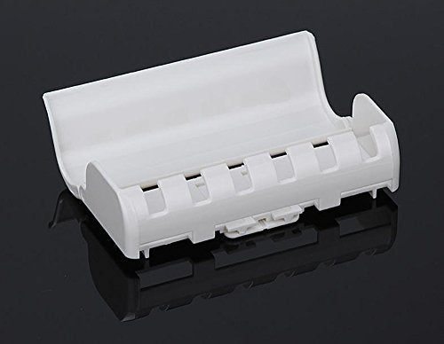 Eslite Toothbrush Holder with Cover - Wall Mount, Ivory White