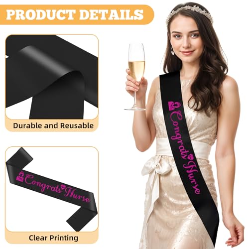 Nurse Graduation Satin Sash for Women | Class of 2025 Gift