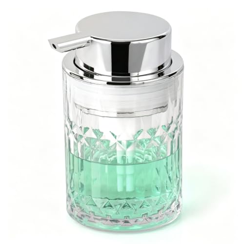 TOOZFO Glass Soap Dispenser with Rust-Proof Pump - 10oz