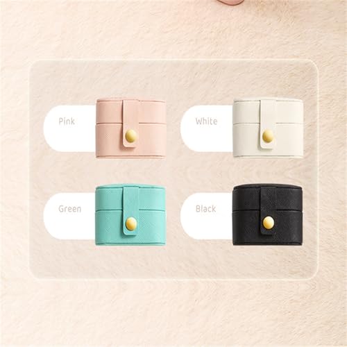 Compact Jewelry Organizer Box - Elegant PU Leather Travel Case