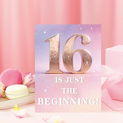 Sweet 16 Birthday Card for Teen Girls - Heartfelt Message & Design