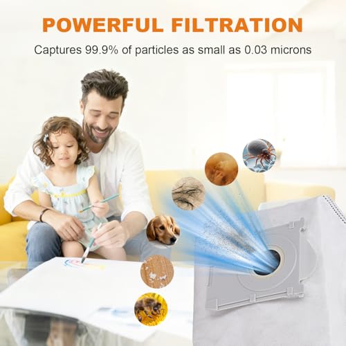 6-Pack ECOVACS DEEBOT X11 Pro Compatible Vacuum Bags - Disposable Dust Bags