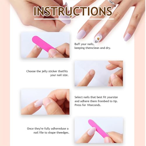 Bloazife White French Tip Press on Toenails Short Square Fake Toe Nails