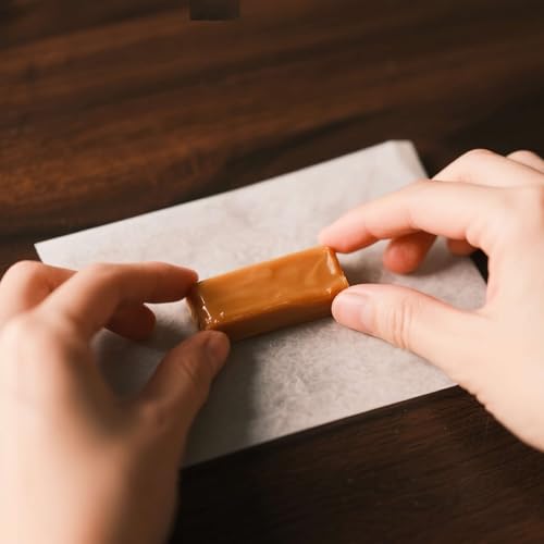 400 Pcs Wax Paper Candy Wrappers - 3.5 x 5 Inches for Chocolates & Caramels