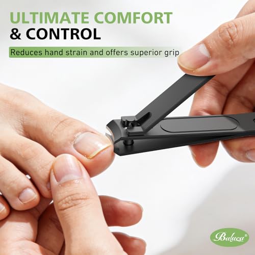 Baluca Heavy Duty Curved Nail Clipper Set for Thick Toenails and Seniors