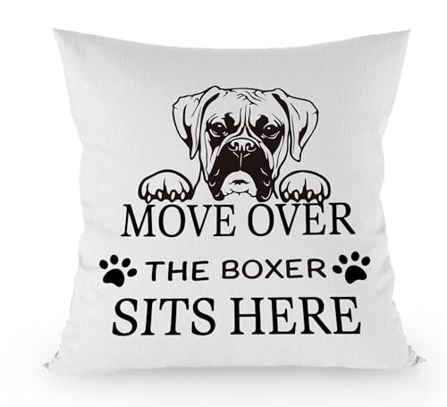 Dog Boxer Decorative Pillow Cover 18x18 - Gifts for Dog Lovers