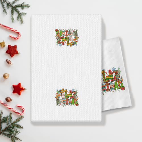 Christmas Kitchen Dish Towels 16x24 Inches - P- Christmas Towel