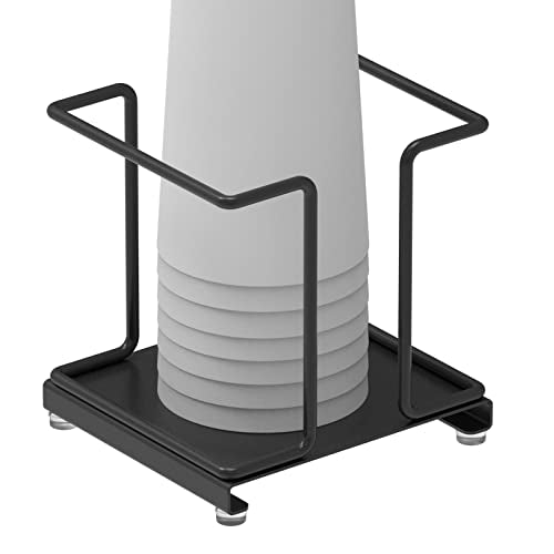 Adorila Metal Cup Dispenser Stand for Disposable Cups & Lids - Black