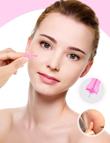 Disposable Facial Extraction Lancets 50Pcs Pink Acne Needle Tools