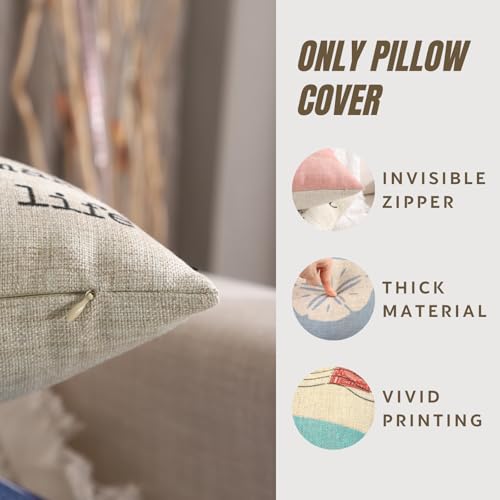 TRENDIN Halloween Decorative Pillow Cover, 12x20 Linen Cushion for Couch & Bed