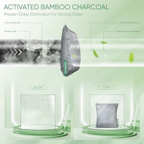 Innmily Activated Bamboo Charcoal Shoe Odor Absorbers, 6-Pack