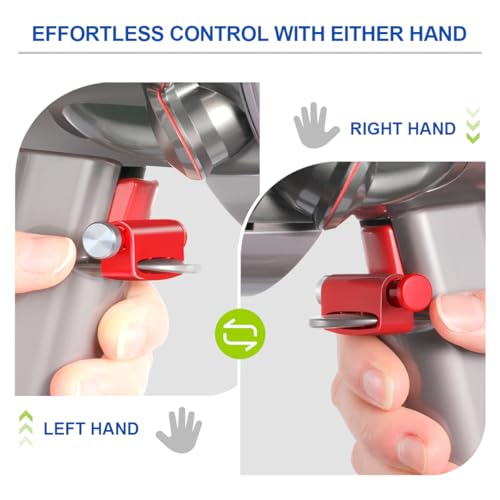 LANMU Trigger Lock for Dyson V15 V11 V10 V8 V7 V6 - Red, One-Press Operation for Easy Cleaning