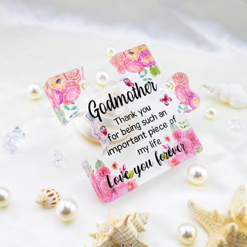 Acrylic Puzzle Piece Gift for Godmother – Heartfelt Keepsake
