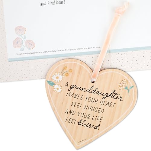Hallmark Birthday Card for Granddaughter with Removable Heart Ornament