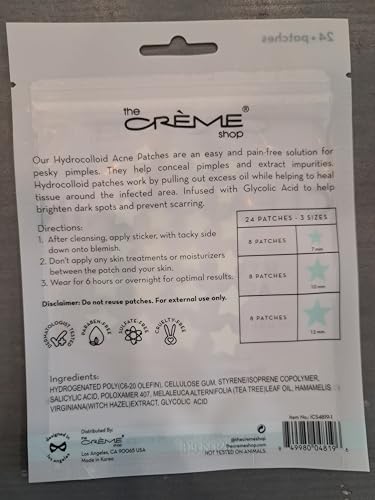 The Crème Shop Star Shape Hydrocolloid Acne Patches - 72 Count