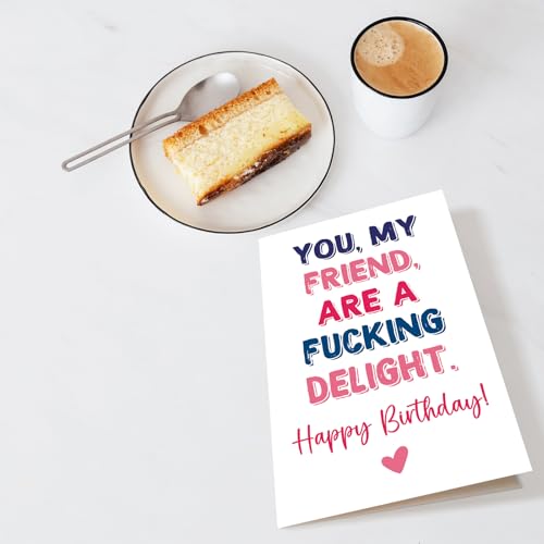 Funny Birthday Card for Best Friend - Hilarious Card for Men & Women