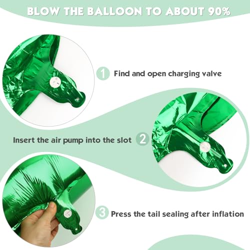 Hadoife 40-Inch Dark Green Number 2 Foil Balloon for Birthday Party Decor
