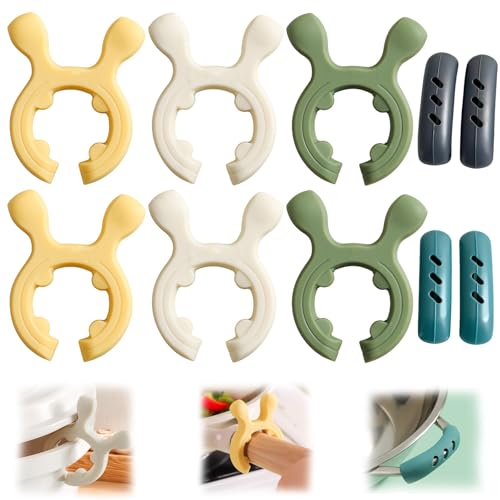 6-Piece Heat-Resistant Silicone Kitchen Utensil Holder Set