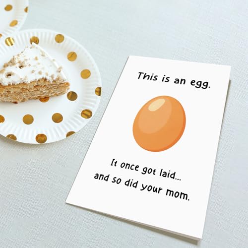 Funny Rude Birthday Card for Men & Women - Dark Humor Greeting