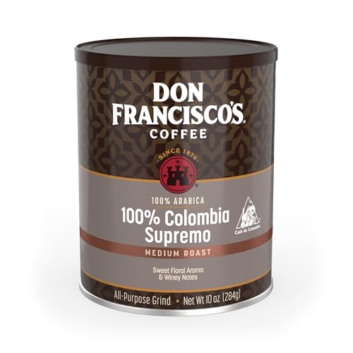 Don Francisco's 100% Colombia Supremo Coffee, Medium Roast, 10 OZ