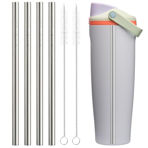 Sipcupmate Metal Straw Replacement for Owala FreeSip Sway 40oz Bottles - 4 Pack