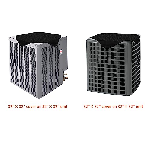 AwnPro 32" x 32" Waterproof Vinyl Air Conditioner Top Cover for Winter