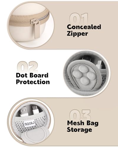 Beige Compact Carrying Case for Babelio White Noise Machine