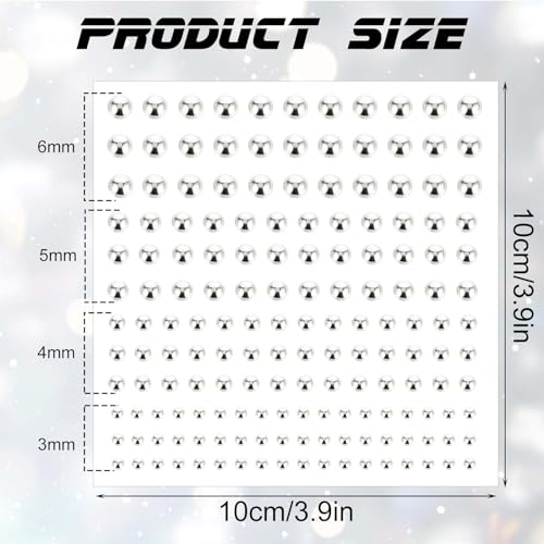 495 Pcs Face Gems and Rhinestone Stickers for Makeup and Body Crafts