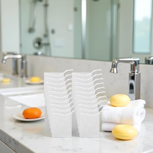 20-Pack Exfoliating Soap Saver Pouch Mesh Drawstring Bags for Bath