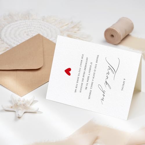 Elegant Thank You Card for Weddings, Showers & Business
