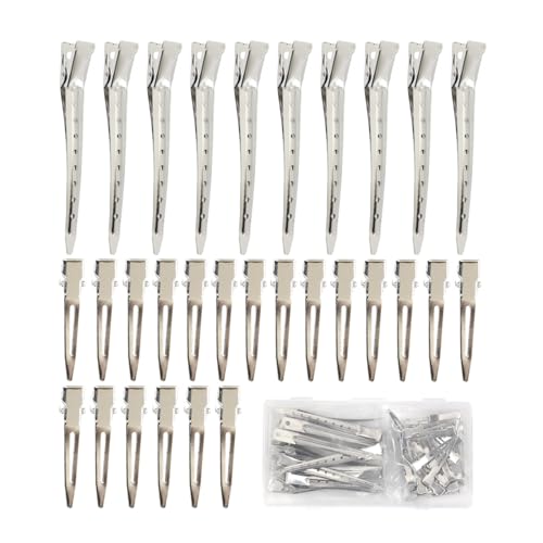 Metal Duckbill Hair Clips 30-Piece Alligator Curl Clips for Styling & DIY