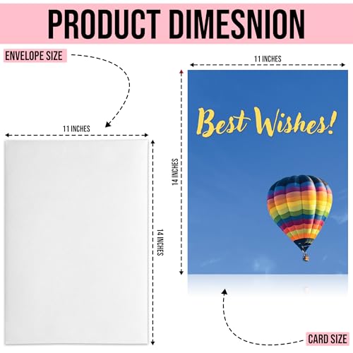 Oversized 11x14 Jumbo Farewell Greeting Card - Best Wishes