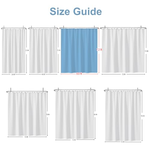 Baocicco Pink Grey Marble Shower Curtain 60x72 Inches with Hooks