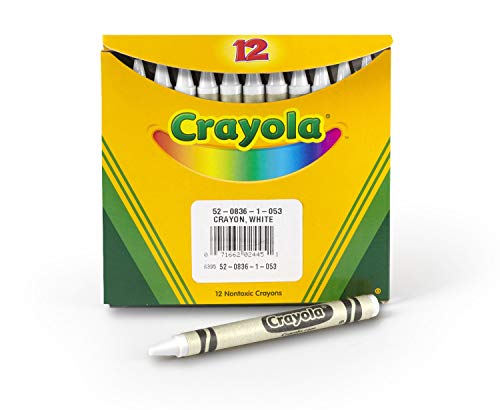 Crayola White Crayons - 12 Count Bulk Refill for Art Supplies