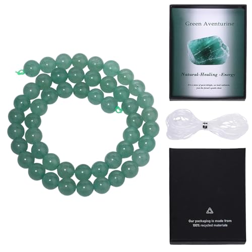 60pcs 6mm Natural Green Aventurine Beads for Jewelry Making