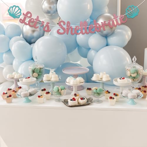 Let's Shellebrate Banner - Mermaid Bridal Shower Party Decor