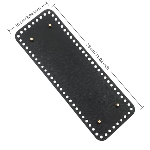 PU Leather Bag Bottom Set - 3 Sizes Rectangle Shapers for DIY Bags