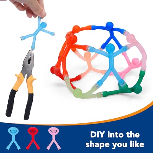 Colorful Humanoid Fridge Magnets - 10 Pcs Cute Magnetic People