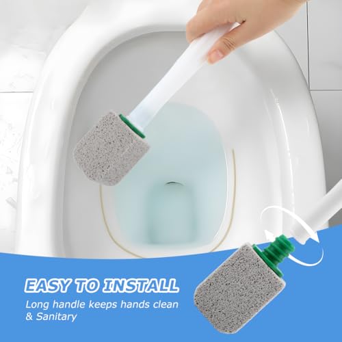 Toilet Pumice Stone Cleaning Set with Handle & 10 Refills
