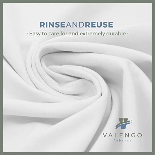 Valengo Lint Free Rags - 100% Cotton, 17"x17", Pack of 7