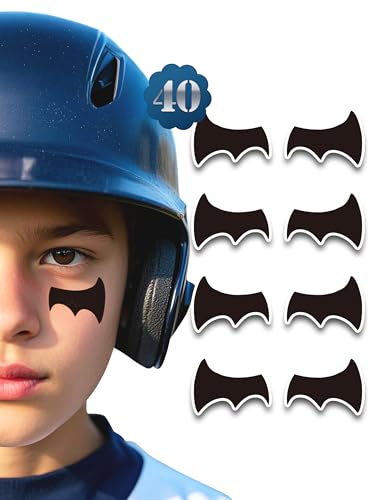 WENTIYA 40 Pairs Eye Black Stickers for Football, Baseball and Softball