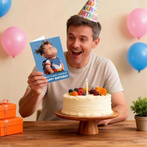 Funny Birthday Card with Envelope - 5x7 Inch Humorous Greeting