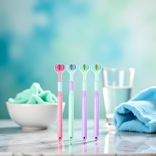 3-Sided Toothbrush Soft Bristle 4-Pack for Adults and Youth Oral Care