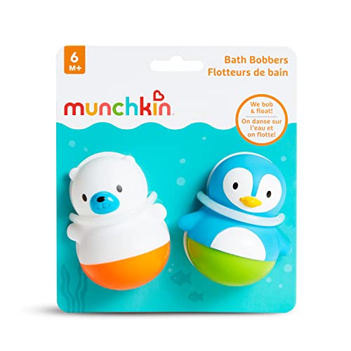 Munchkin Bath Bobbers Polar Bear & Penguin 2-Pack Baby Bath Toy